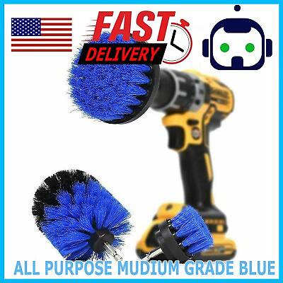 #ad 3 Pack Brush Set Power Kit Scrubber Drill Attachments For All type of Cleaning