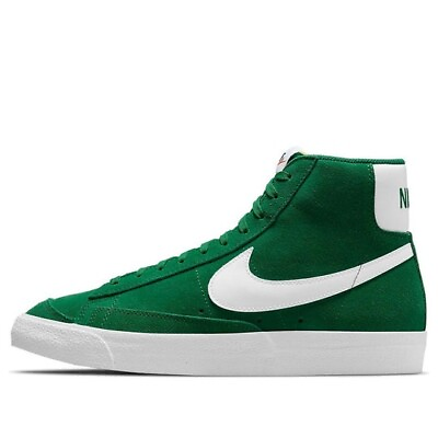 #ad Nike Blazer Mid #x27;77 Pine Green White Suede Sneakers CI1172 301 Men#x27;s Size 9 13