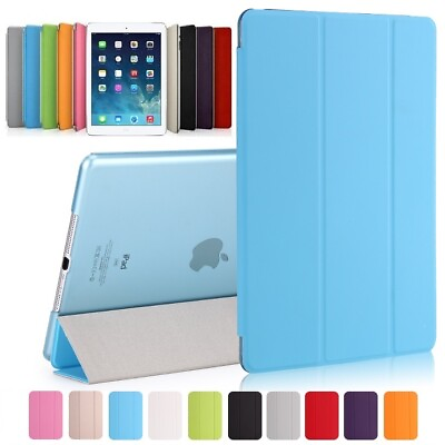 #ad Slim Smart Cover iPad 5.Gen 6.Gen Air 1 2 9.7quot; Case Schutz Hülle Etui Tasche
