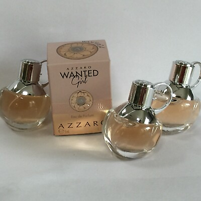 #ad 4 AZZARO WANTED GIRL Women Perfume 0.1oz EDP SPLASH MINI NEW in BOX