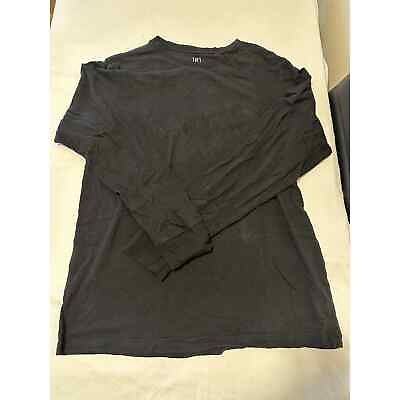 #ad Men L 42 44 George Black Long Sleeve Shirt