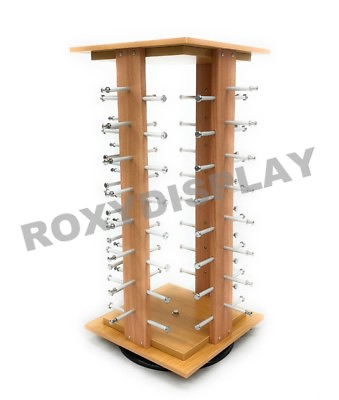 #ad Sunglasses Racks Display Stand Case Square Wooden Spinning Rack #MZ5050 4 SU