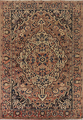 #ad Vintage Handmade Wool Bakhtiari Area Rug 9x12 Traditional Living Room Carpet