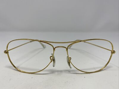 #ad Ray Ban COCKPIT RB 3362 001 59 14 2N Gold Metal Sunglasses Frame LH26