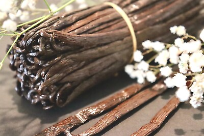 #ad Fresh Madagascar Grade A ORGANIC Bourbon Vanilla Beans Whole
