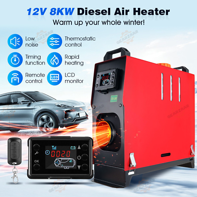 #ad 8KW Air Diesel Heater Space Heater Blow Heater Parking Heater For Home Van