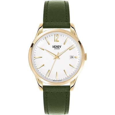 #ad Henry London Unisex Adult Analogue Classic Quartz Watch with Leather Strap HL39