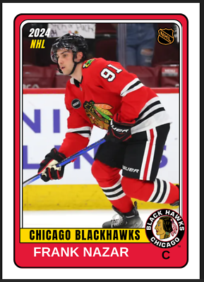 #ad 2023 24 Frank Nazar Future Stars NHL Rookie Chicago Blackhawks #91