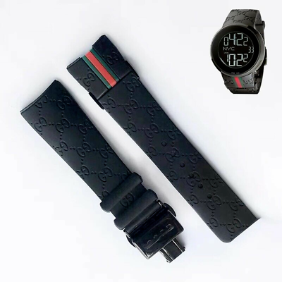#ad 26mm Rubber replacement Watch Strap For I Gucci Digital Men#x27;s Watch YA114207