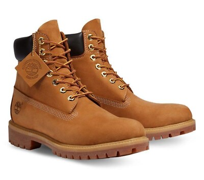 #ad TIMBERLAND Men#x27;s 6quot; Premium Waterproof Boots Wheat Original 10061 11US