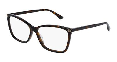 #ad NEW Gucci Sensual Romantic GG0025O Eyeglasses 002 Havana 100% AUTHENTIC