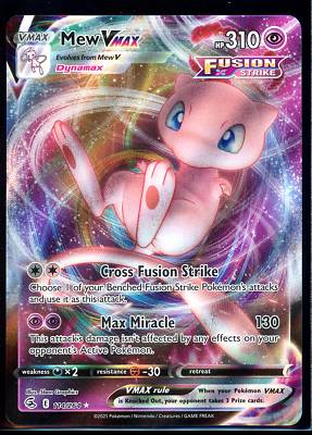 #ad Pokemon Mew Vmax 114 264 Ultra Rare Fusion Strike NM