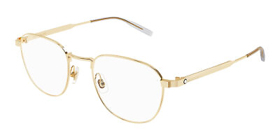 #ad NEW Mont Blanc MB0230o 005 Gold Gold Eyeglasses