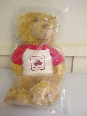 #ad State Farm Insurance Teddy Bear 11quot; Plush Tan GOOD NEIGH BEAR Stuffed Animal NEW