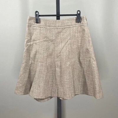 #ad NEW The Limited Brown Woven Fit amp; Flare Skirt Womens 0