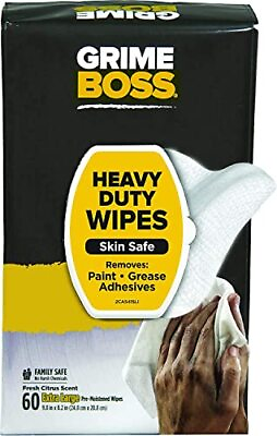 #ad Heavy Duty Hand Cleaning Wipes White 60 Count Pack of 1