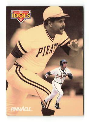 #ad 1992 Pinnacle David Justice #588 Willie Stargell Atlanta Braves Baseball Card