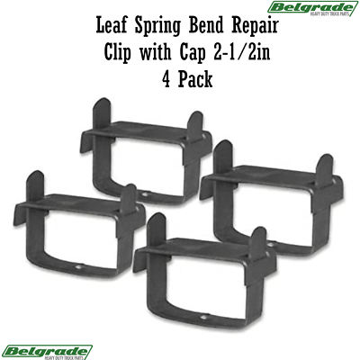 #ad Leaf Spring Bend Repair Clip with Cap 2 1 2in 4 Pack