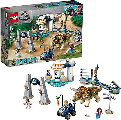 #ad LEGO Jurassic Park Jurassic World Triceratops Rampage 75937 New amp; Sealed