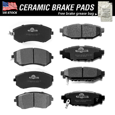 #ad Front amp; Rear Ceramic Brake Pads For Subaru Outback 2013 2012 2011 2010 2009 2005