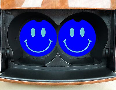 #ad Smiley Face Emoji Car Coasters Stocking Stuffer Christmas Gift Color Choice
