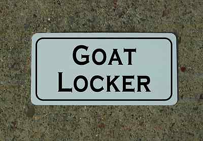 #ad GOAT LOCKER Sign for NAVY Military Room US USA American Chief Petty Officer