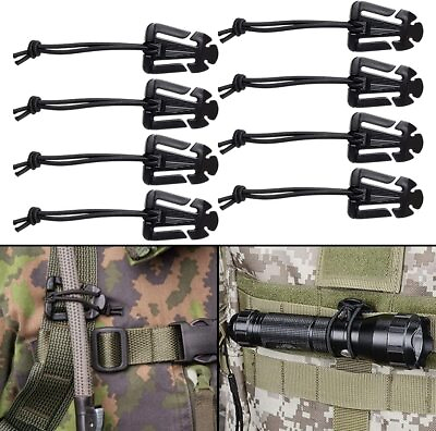 #ad Tactical Webbing Dominators Elastic String Straps for Backpack Molle Attachments