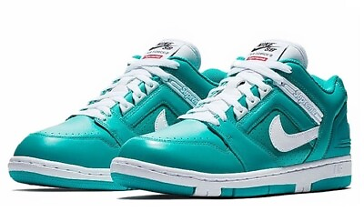 #ad Nike SB x Supreme Air Force 2 Low #x27;Teal#x27; New Emerald White Size 9.5 NEW