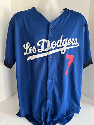 #ad Los Angeles Dodgers Los Dodgers Julio Urias City Connect Jersey SGA 5 30 2023 XL