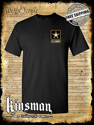 #ad US Army Logo Crest T Shirt United States of America Military Official Licensed