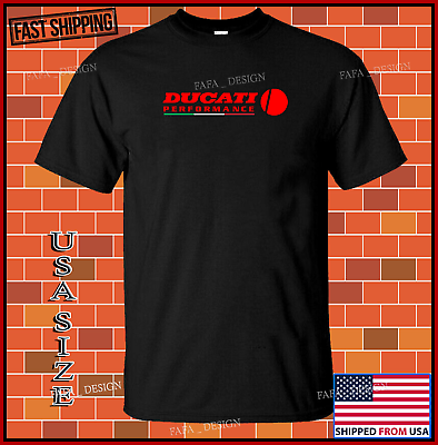 #ad Ducati Performance Logo Unisex T Shirt Usa Size S 5XL