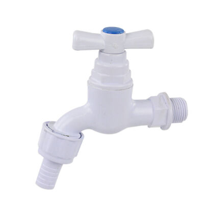 #ad Plastic Faucet Cold Water Tap Home Kitchen Sink Faucet Garden Single Handle PVC