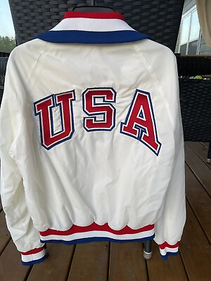 #ad vintage olympic jacket USA