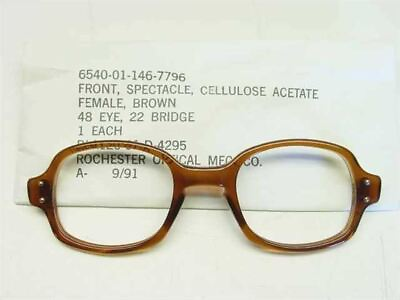 #ad USS 6540 01 146 7796 Classic Horn Rimmed Eyeglasses Frame Size: 48 Eye 22 Bridge