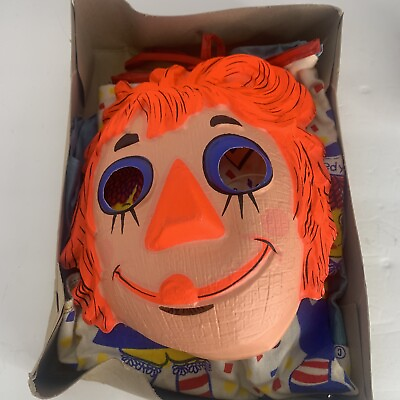 #ad Vintage Child#x27;s Ben Cooper Costume And Mask Halloween RAGGEDY ANN Size 6 8 Read