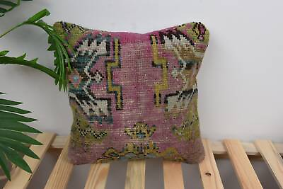 #ad 14quot;x14quot; Purple Cushion Cover Kilim Cushion Sham Vintage Pillow Cushion