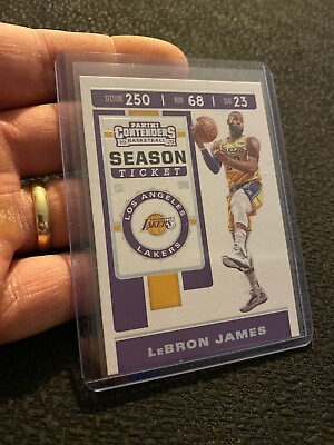 #ad Lebron James 2019 Panini Contenders #70 LA Lakers Collector Card INVESTMENT GIFT