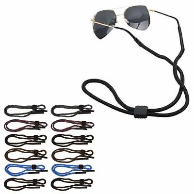 #ad 12 PC Adjustable Sunglasses Holder Strap Sport Glasses Cordeyewear Retainer Lot