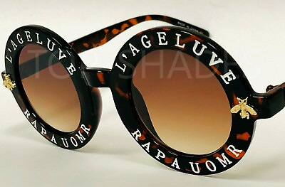 #ad Women#x27;s Sunglasses Round Frame Fashion Retro Vintage Designer Celebrity Shades