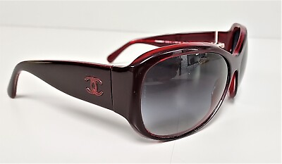 #ad CHANEL Designer Sunglasses Burgundy Butterfly 5226 H 1297 3C made in Italy