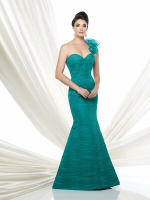 #ad Ivonne D 115D72 Dress Color: Teal Size: 6