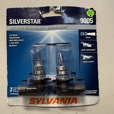 #ad Sylvania 9005 SilverStar High Performance Halogen Headlight 2 Bulbs OPENBOX