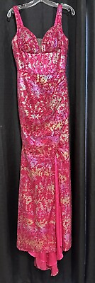 #ad terani couture Dress Size 2 Fuchsia Multi