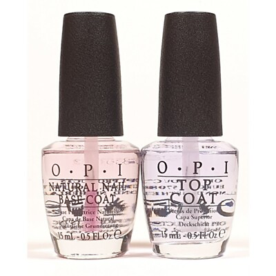 #ad OPI NAIL LACQUER BASE TOP COAT Duo On Sale