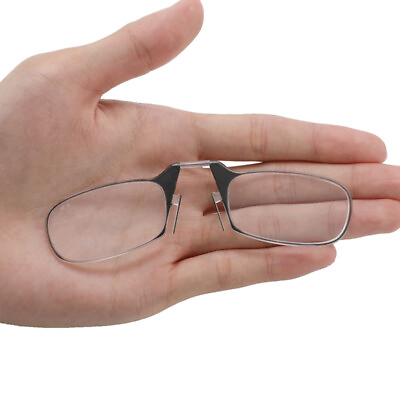 #ad #ad New Clip Nose Reading Glasses Portable Folding Presbyopic Glasses for Men Women