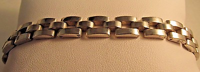 #ad Classic Sterling .925 Chain Linked Bracelet 6.5quot; 8mm 23.3g SALE #S108