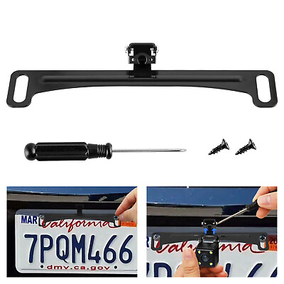 #ad Universal Car Rear View Camera License Plate Bracket ONLY Holder Backup Camera