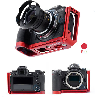 #ad GABALE QR L Plate Bracket Camera Grip Camera Holder for Nikon Z7 Z6 LB Z7 Red