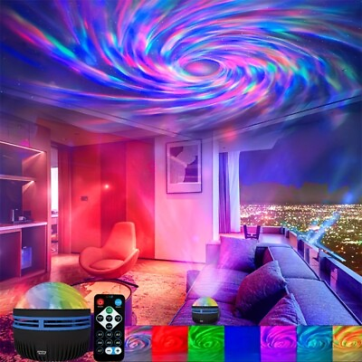 #ad LED Galaxy Projector Light Ball Atmosphere Lamp Bar Disco DJ Party Stage Light
