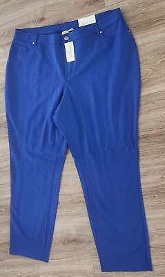 #ad NWT Cato Blue Skinny Pants 24W Inseam 31in